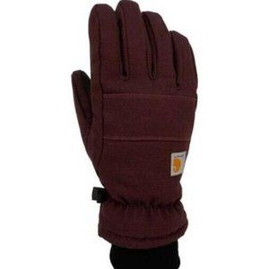 Women's Carhartt Insulated Duck Gloves SZ MEDIUM -Deep Wine Color NWT